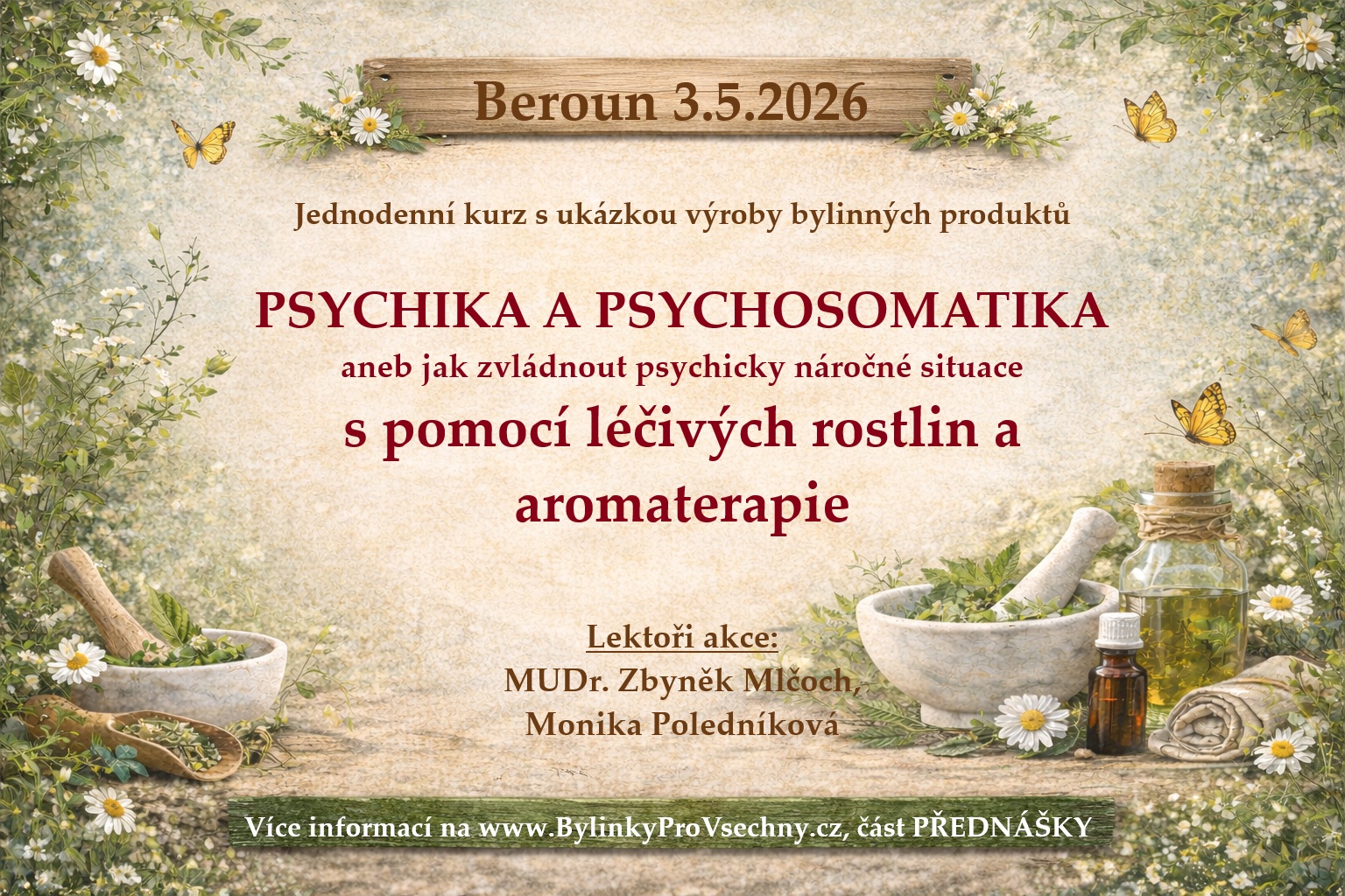 bylinkovy kurz psychika psychosomatika s ukazkou vyroby bylinkovych produktu beroun 3 5 2026
