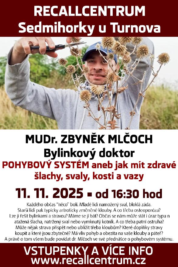 Co dělat aby tělo nebolelo aneb vše o pohybovém systému (11.11.2025, Sedmihorky u Turnova)