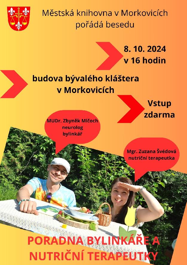 Beseda, poradna bylináře a nutriční terapeutky, Morkovice-Slížany 8.10.2024