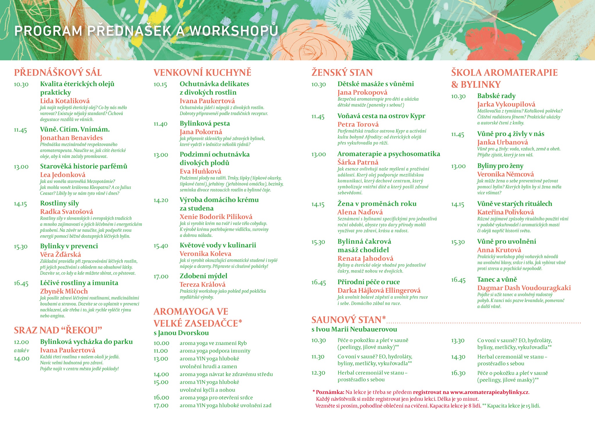 program festival aromaterapie a bylinky 2022 