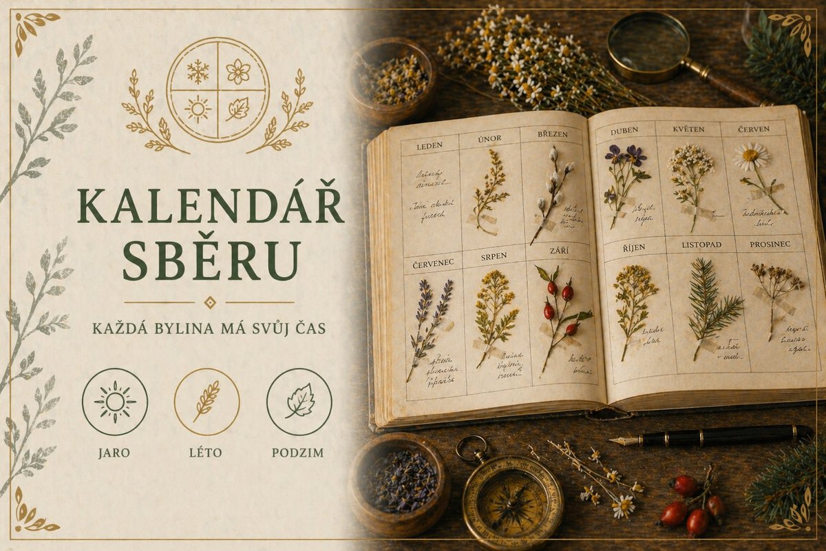 Sběr bylin - měsíce v roce